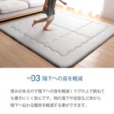夏ラグ 夏用カーペット 冷感 接触冷感 ひんやり カーペット ラグ 厚手 ボリューム 正方形 約 2畳 190×190cm