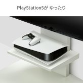 WALLインテリアテレビスタンドV4専用 棚板 DVDレコーダー BDレコーダー PS5 プレステ5 PS4 テレビ台 テレビスタンド TVスタンド 壁よせTVスタンド ホワイト 白 ブラック 黒 部品 パーツ スチール製 WALLオプション