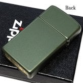ZIPPO ライター スリム型 マットカーキ ジッポーロゴ グリーン おしゃれ 艶消し オリーブ ギフト シンプル 緑 レディース  可愛い プレゼント メンズ