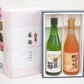 実りの秋の贈り物 感謝の贈り物ボックス 日本酒純米酒と国産ワインセット(おたる醸造 旅路orange 白ワイン やや辛口(北海道)720ml初夢桜 夢吟香純米酒 720ml