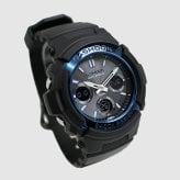 【レビューで延長保証 11年】カシオ CASIO G-SHOCK G-ショック 電波ソーラー AWG-M100A-1A ANALOG-DIGITAL M100 SERIES ブラック ブルー メンズ デジタル 腕時計 ギフト プレゼント【海外正規品】送料無料