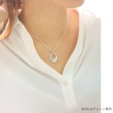 ハワイアンジュエリー ネックレス シルバー スクロール ネックレス 刻印 無料 誕生石入れ可 オーバルサークル Lサイズ 全長29mm ロジウムコーティング シルバー925 ギフトラッピング可能 プレゼント ハロウィン 【品番：CG-SP309】