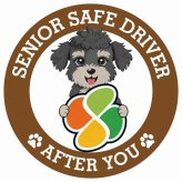 カーサイン 高齢者マーク SENIOR SAFE DRIVER シュナプー ステッカー シール 直径13cm 肉球 日本製 車