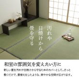 夏ラグ 夏用カーペット 純国産 い草 上敷き 上質ない草で作った カーペット 双目織 江戸間1畳(約88×176cm）