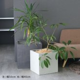 ガーデン エクステリア 「GRITTE」 グリッテ 石調FRPプランター 幅50 (角型) E001-CU500 植木鉢 プランター セメント コンクリート 軽量 大型 75L カバー 庭 インテリア 室内 店舗 おしゃれ 新生活