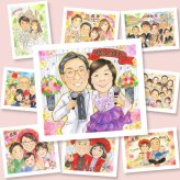 金婚式の記念に、AIが真似できないぬくもりを描きます。相談しながら作れる、あたたかな似顔絵ギフトです。 金婚式 プレゼント 似顔絵 名入れ 手描き 贈り物 ギフト 金婚式 銀婚式 結婚記念日 家族 おばあちゃん おじいちゃん 祖母 夫婦 修正無料 下書き確認 名入れ 喜ばれる 実績多数 そっくり かわいい 長寿 親孝行 50周年 結婚記念日 感謝 色紙 クリスマス 応援 お祝い返し 披露宴