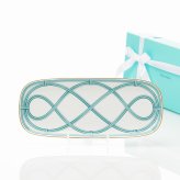 Tiffany ティファニー ブルー リンク スモール サービング プラター 35.8cm 単品 名入れ彫刻代込み 名入れ 名前入り ギフト プレゼント 誕生日 記念日 母の日 還暦 退職 受賞 お祝い 名前 刻印 法人記念品 正規品 紙袋付き 開店祝 周年祝 大皿