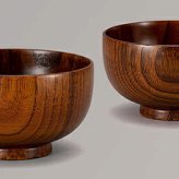 山中塗　木製拭漆夫婦汁椀 インテリア 漆器 盆 カタログギフト 景品 粗品