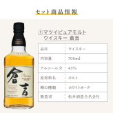 倉吉 700ml 名入れ ウイスキー お酒 43度 ロックグラス セット ピュアモルト 名前入り プレゼント ギフト 面白い センス 定年退職 還暦祝い 退職祝い 男性 女性 お祝い 古希 喜寿 傘寿 米寿 卒寿 白寿 百寿 敬老の日