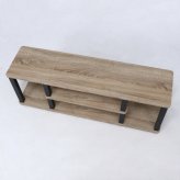 フィット TVラック W110 NA×BK ナチュラル×ブラック・ナチュラル×ホワイト 2色展開 テレビ台 ローボード リビング収納 テレビボード おしゃれ シンプル 新生活 家具 インテリア 不二貿易