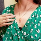 ハワイアンジュエリー ネックレス ステンレス リングネックレス ベビーリング スクロール ゴールド シルバー 金属アレルギー チェーン付き サージカルステンレス つけっぱなしOK プレゼント ペア