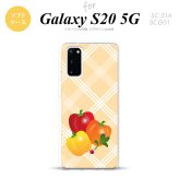 SC-51A SCG01 Galaxy S20 スマホケース ソフトケース ベジタブル パプリカ オレンジ メンズ レディース nk-s20-tp668