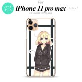 iPhone11ProMax iPhone11pro max スマホケース ハードケース 女の子 B 黒 メンズ レディース nk-i11pm-1328