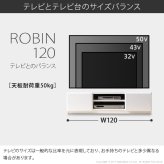 テレビ台 テレビボード ローボード 背面収納TVボード 〔ロビン〕 幅120cm リビングボード 北欧 モダン 鏡面 キャスター付き テレビラック リビング収納 TV台 AVボード 収納 パソコン台 木目調 おしゃれ 新生活