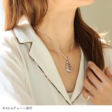 ハワイアンジュエリー ネックレス フィッシュフック モアナ ネックレス 刻印 無料 誕生石入れ可 Mサイズ ロジウムコーティング シルバー925 ギフトラッピング可能 チェーン 長さ選べる プレゼント ハロウィン 【品番：CG-SP3401】