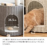 サイドテーブル 猫ちぐら Pienet(ピエネ) ラタン キャットハウス ペット用品 ねこ ガラステーブル ペットハウス キャットラック 猫用ちぐら 猫グッズ 猫用家具 ペット家具 サイド ソファサイド ナイトテーブル 樹脂製ラタン 沖縄 新築祝い 引越し祝い