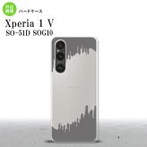 Xperia 1V Xperia 1V スマホケース 背面ケース ハードケース ホラー グレー 2023年 6月発売 nk-xp15-195