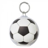 キーケース コインケース サッカーボール型 小銭入れ キーホルダー リール付き カラビナ付き 雑貨 サッカー フットボール スポーツ プレゼント ギフト セトクラフト