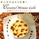 ＼早割！／ クリスマスケーキ クリスマスプレゼント 予約 2026 ムース ムースケーキ ケーキ 安納芋 キャラメル キャラメルケーキ キャラメルムースケーキ さつまいも ホール ホールケーキ 5号 3~4人 スイーツ お菓子 洋菓子 可愛い かわいい おしゃれ おいもや