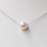 ［pearl323］ 5.5mm - 6mm 1粒 ネックレス ホワイトピンク あこや真珠