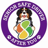 カーサイン 高齢者マーク SENIOR SAFE DRIVER バーニーズマウンテンドッグ ステッカー シール 直径13cm 肉球 日本製 車