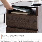サイドテーブル 新生活 ガラス天板付き ナイトテーブル幅35cm 2色展開 ナチュラル ブラウン 収納家具リビング 寝室 子供部屋 チェストシンプル おしゃれ モダン オフィス北欧風 韓国風 インテリア家具 ミニテーブル 机 テーブル用 新築祝い 引越し祝い