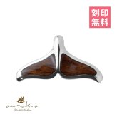 ハワイアンジュエリー ホエールテール コアウッド 刻印無料 ペンダントトップ コアの木 精霊の宿る木 お守り aumakua シンプル シルバー925 ネックレス チェーン別売 ペンダントヘッド aumakua メンズ レディース 誕生日 プレゼント ハロウィン 【品番：024-61-02】