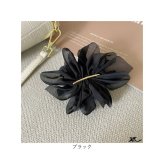 バレッタ 大きめ 通販 シフォンバレッタ ヘアアクセサリー レディースヘアアレンジ 大人可愛い ヘアクリップ まとめ髪 上品清楚 髪飾り 普段使い 通勤 通学 結婚式 二次会 髪留め パーティヘア飾り 簡単ヘアアレンジ イベントヘア