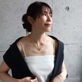 ステンレス ピクセルハートネックレス 18KGP ドット レディース ハートモチーフ ゴールドカラー 小ぶり ペンダント 首飾り 大人可愛い きれいめ 上品 おしゃれ 女性用 アクセサリー デイリー 普段使い トレンド 注目 旬