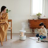 【リズム公式】加湿器 超音波式 10畳 2.2L 【グッドデザイン賞】 お手入れ簡単 タンク乾燥機能 付き 雲海 照明 ライト ギフト 引っ越し祝い | 9YYA29RH [ MIST 350 ]