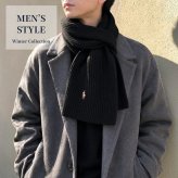 2026 最新 ポロ ラルフローレン マフラー ストール メンズ レディース ブランド POLO RALPH LAUREN ロゴ 無地 PC0972 黒 青 ネイビー グレー 選べるモデル