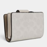 送料無料 コーチ COACH アウトレット 敬老の日 レディース 財布 二つ折り財布 CW786 IMXU5(ホワイト×チョーク) シグネチャー (プレゼント ブランド コンパクト 人気)