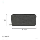 LANVINenBlue ランバンオンブルー ロングウォレット 財布 ウォレット ゼブダ 長財布  メンズ 普段使い 牛革 レザー