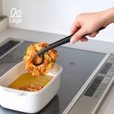 leye レイエ あげものトング[トング 揚げ物 キッチン用品 揚げ物トング 調理器具 ステンレス 日本製 キッチントング 天ぷら 調理トング キッチンツール フライ 取り分けトング ステンレストング 油切り 調理用品 コロッケ]