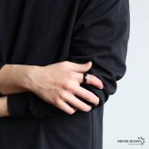 ステンレス ブラックリング 燻し加工 アンティークリング メンズリング つや消し 指輪 マット 甲丸 プチプラ 高見え かっこいい 渋い 男性 金属アレルギー対応