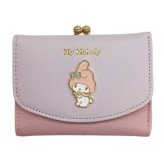 サンリオ マイメロディ 財布 がま口 ミニ財布 レディース 二つ折り財布 コンパクト 小銭入れ キャラクター グッズ かわいい おしゃれ バイカラー エポメタル 合皮 サンリオ正規ライセンス品