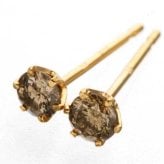ダイヤモンド ピアス K18 18金 18k ゴールド 0.2ct ブラウンダイヤ 一粒 スタッド レディース シャンパンダイヤ ジュエリー アクセサリー プレゼント ギフト 誕生日 記念日 女性