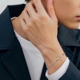 チェーンペアブレスレット シルバー SATURNO ペア カップル お揃い 大人 彼女 彼氏 女性 男性 誕生日プレゼント 記念日 ペアブレスレット ブランド