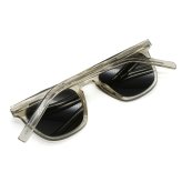 サンローラン Saint Laurent サングラス グローバルフィット UVカット ウェリントン アイウェア SL 28 SLIM-006 メンズ レディース ユニセックス ベージュ+シルバー 国内正規品