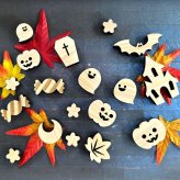 【国産ひのき】ハロウィン 積む積む おもちゃ ギフト プレゼント 幼稚園 小学生 男の子 女の子 バランス ゲーム 積み木 ツムツム インテリア