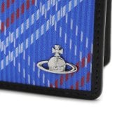 ヴィヴィアンウエストウッド 財布 メンズ 男性用 二つ折り財布 Vivienne Westwood ヴィヴィアン スチュアートチェック ブルー VW4295 (5115003MM-C00A8-K204) 【2026年秋冬モデル】 【ラッピング無料 誕生日 お祝い プレゼント ギフト 贈り物】