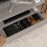 EZBOワイヤー TVラック MBR ミディアムブラウン・グレー・オークナチュラル 3色展開 テレビ台 ローボード リビング収納 テレビボード おしゃれ シンプル 新生活 家具 インテリア 不二貿易
