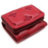 ヴィヴィアンウエストウッド 三つ折り財布 ミニ財布 レディース メンズ 男女兼用 折り財布 Vivienne Westwood ヴィヴィアン マルチオーブ型押し レッド VW4290 (51070057W-S002K-H201) 【2026年秋冬モデル】 【ラッピング無料 誕生日 お祝い プレゼント ギフト 贈り物】