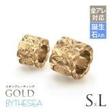 金属アレルギー対応 ペアペンダントトップ ハワイアンジュエリー 純チタン ゴールドカラー ペアペンダントトップ 誕生石 カットアウトチューブ Sサイズ チェーン別売り イオンプレーティング カップル プレゼント ハロウィン 【品番：TIP402S-RYP】