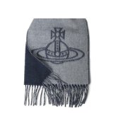 ヴィヴィアン ウエストウッド マフラー メンズ レディース ブランド Vivienne Westwood ロゴ W01MK-P407 MINERAL GRAY ビビアン
