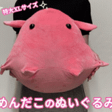 【ラッピング無料】めんだこ ぬいぐるみ 特大 XL 50cm メンダコ もちもち ふわふわ 抱き枕 クッション 深海生物 ギフト アニメ 映画 おもちゃ クリスマス