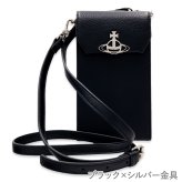 選べる2種 ヴィヴィアンウエストウッド Vivienne Westwood スマホショルダー メンズ レディース ショルダーバッグ スマホポーチ 斜めがけ 黒 オーブ ヴィーガンレザー RE-VEGAN PHONE BAG 53030019U S000D