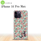 iPhone14 ProMax iPhone14 Pro Max スマホケース 背面ケース ハードケース つばき 緑 +アルファベット 2022年 9月発売 nk-i14pm-1702i