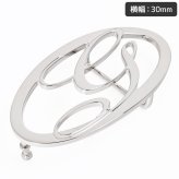 ジョルジオスタメッラ バックルのみ トップ式バックル Gロゴバックル レディース ブラス100% アルチェ用 幅3cm用 FBM GLB2 30 シルバー 送別会 誕生日 お中元 結婚祝い 結婚式 高級 父の日 母の日 ホワイトデー