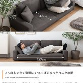 2.5人掛けローソファ 幅166cm×奥行71cm×高さ59cm(座面高:19cm) シンプル ポリエステル ウレタンフォーム Sバネ 組立品 自然と体を預けてリラックスした時間を過ごせます 小さなお子様やペットのいるご家庭にも です アイボリー 新生活